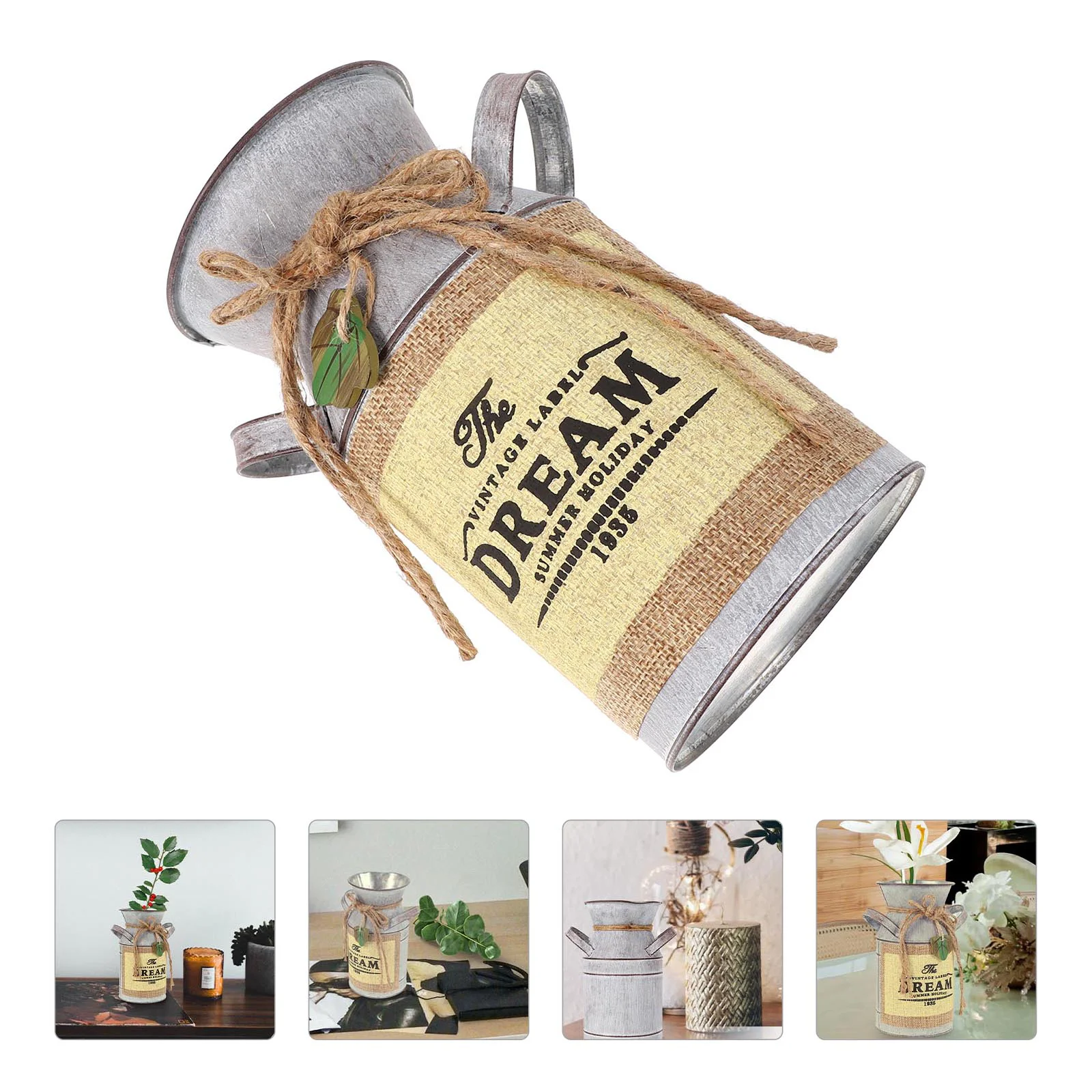 

1pc Desktop Adornment Home Flower Vase Flower Arrangement Container for Decor