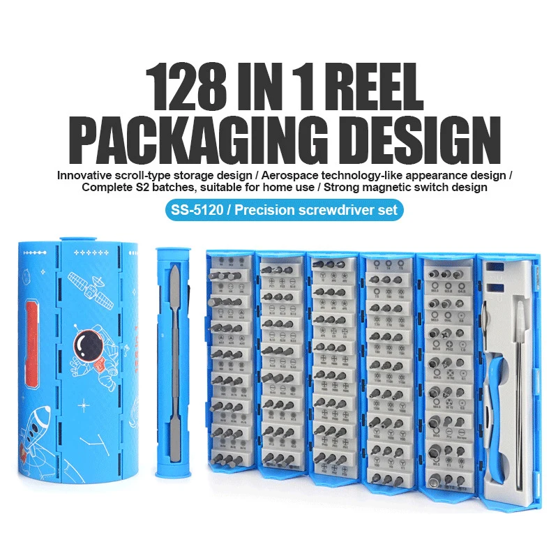 

PERFACTOOL 128 In 1 Precision Screwdriver Set For Moble Phone Computer Watch Digital Camera Disassembly Repair Tools