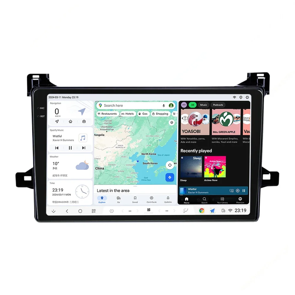 Автомобильный радиоприемник мультимедийный плеер GPS-навигация стерео авторадио