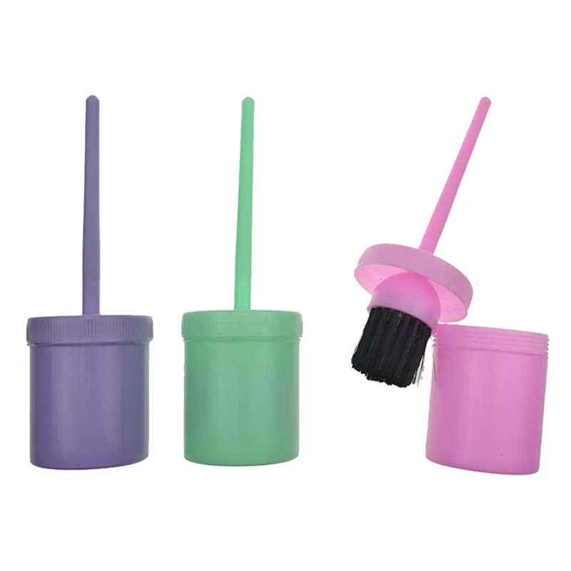 

4Pack Colors Random Style Horse Hoof Oil Brush With Cap Plastic Horse Hoof Brush Hoof Dressing Applicator