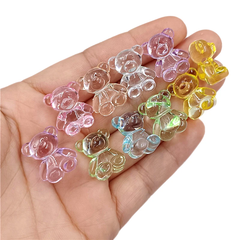 10 шт. акриловый мультяшный кролик медведь кулон для изготовления ювелирных