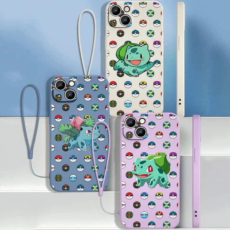 

Чехол Bulbasaur из ТПУ для Apple iPhone 13/12/11 Pro Max mini/XS/XR/X/8/7/6S/6 Plus