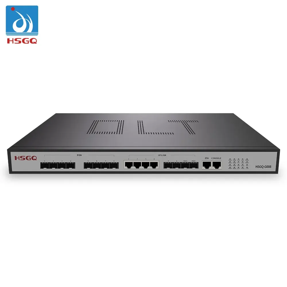 HSGQ-G008 20 км 10GE Uplink 8-портовый GPON OLT Цена с веб-Nms Теленет Cli Management fiberhome olt
