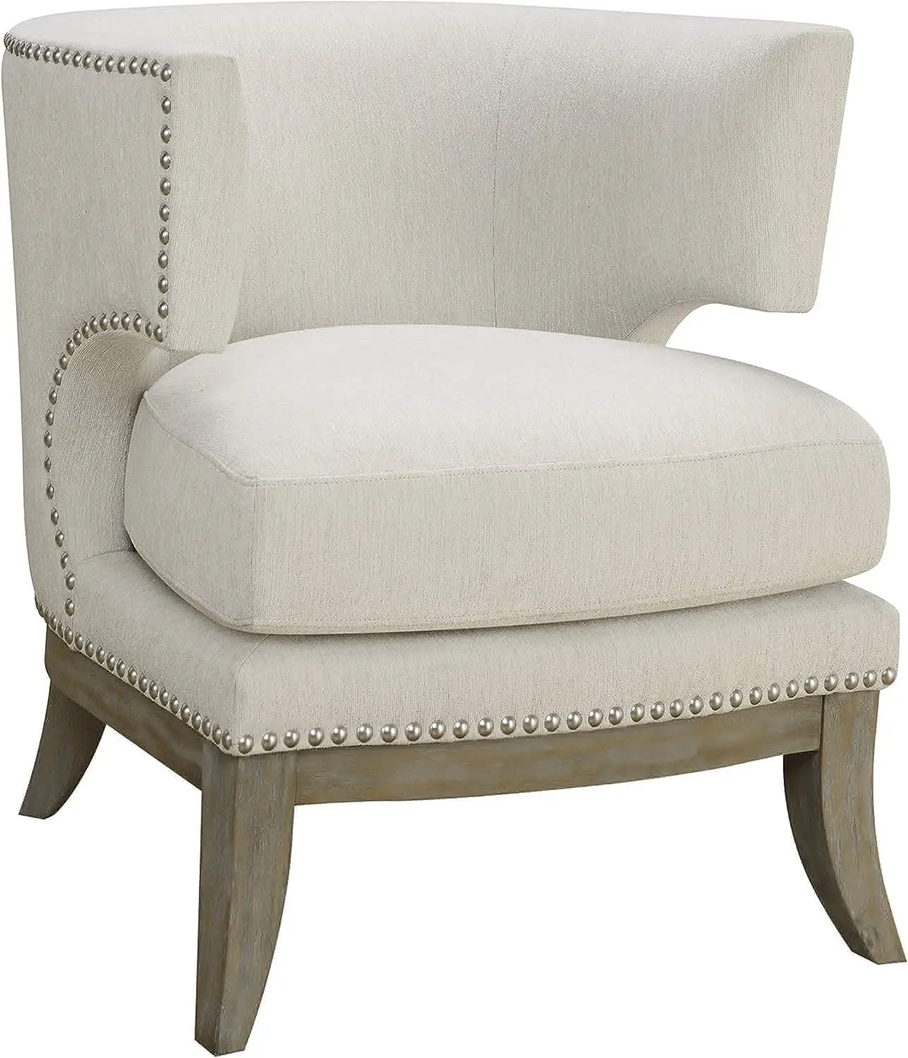 

Furniture Accent Chair with Barrel Back White and Weathered Grey 902559 Plywood chair Desk chair Stool chair Metal chair Sillas