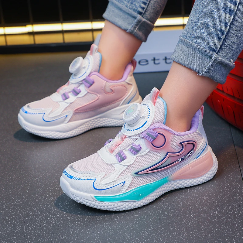 

Children Shoes Girls Sneakers Korea Style Fashion Kids Casual Sneaker Platform Breathable 6 To 12 Years Girl Tennis Sports Shoes