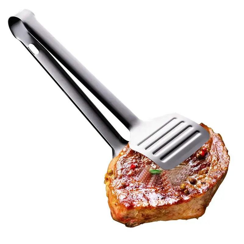 

Spatula Tongs Stainless Steel Cooking Tongs Kitchen Barbecue Food Flipping Spatula Tongs Clip Burgers BBQ Pizza Kitchen Gadgets