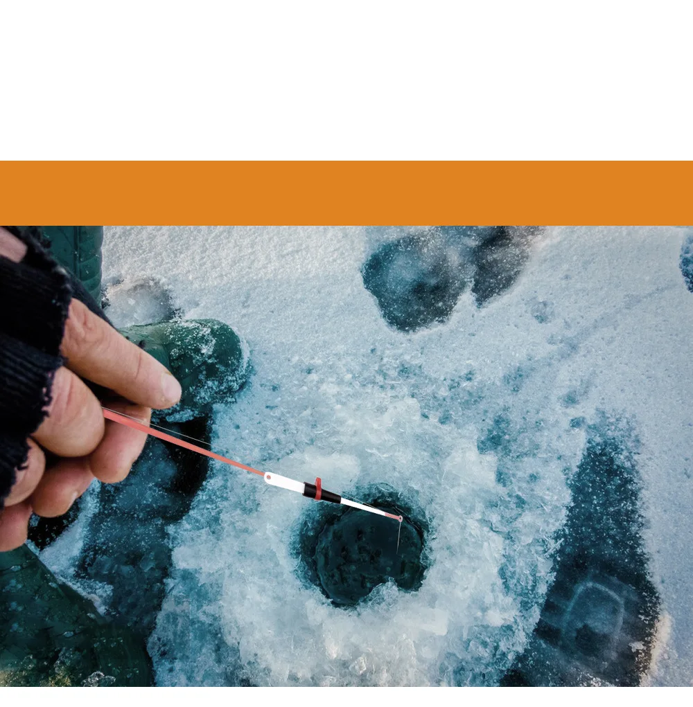 Портативная удочка для подледной рыбалки удлинитель ультралегкий с