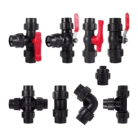 hot black pe quick coupling garden direct connection water pipe connector agriculture irrigation system pe pvc tube fittings 20