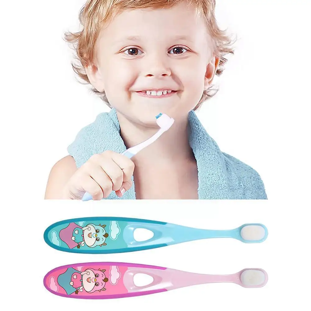

2022 3-12 Years Old Ten Thousand Soft Bristles Deep Cleaning Toothbrush Tongue Children's Dental Brush Manual Cleaner Care H1i6