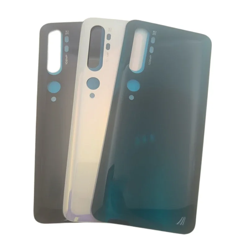 Крышка батарейного отсека для Xiaomi Mi Note 10 Задняя стеклянная панель задний корпус