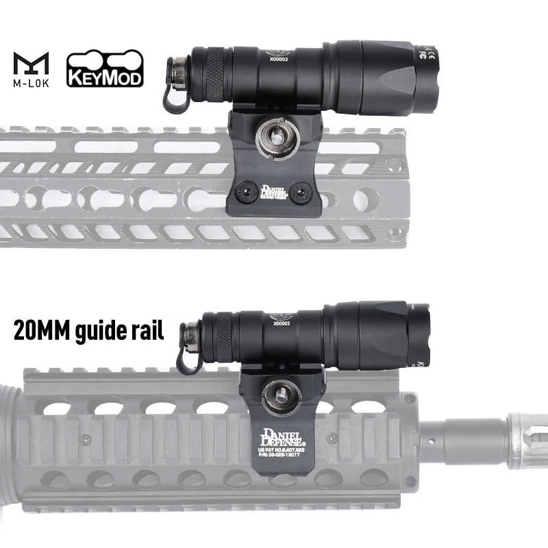 Фото Тактический страйкбол Surefir M300 M300A M600 M600C Flahslight с DD крепление со смещением Fit 20 мм Rail MLOK KEYMOD охотничье оружие №4