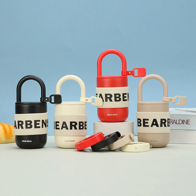 

304 Stainless Steel Water Bottle With Shoulder Strap, Simple Modern Water Bottle Girls School Water Bottle