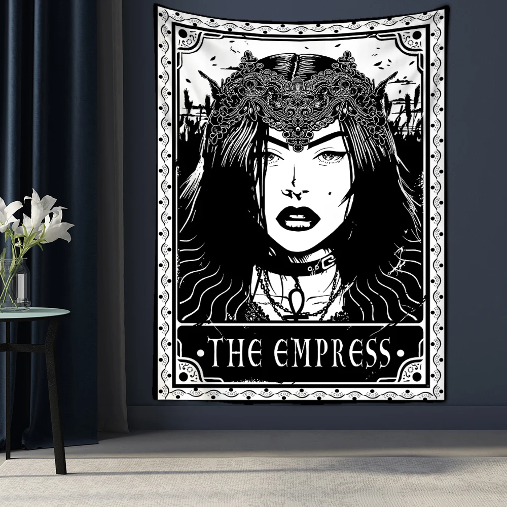 

3D vision Tarot Card Tapestries Macrame decor boho Zodiac Astrology Room Decor For Home Mandala Art PrintingSun and Moon