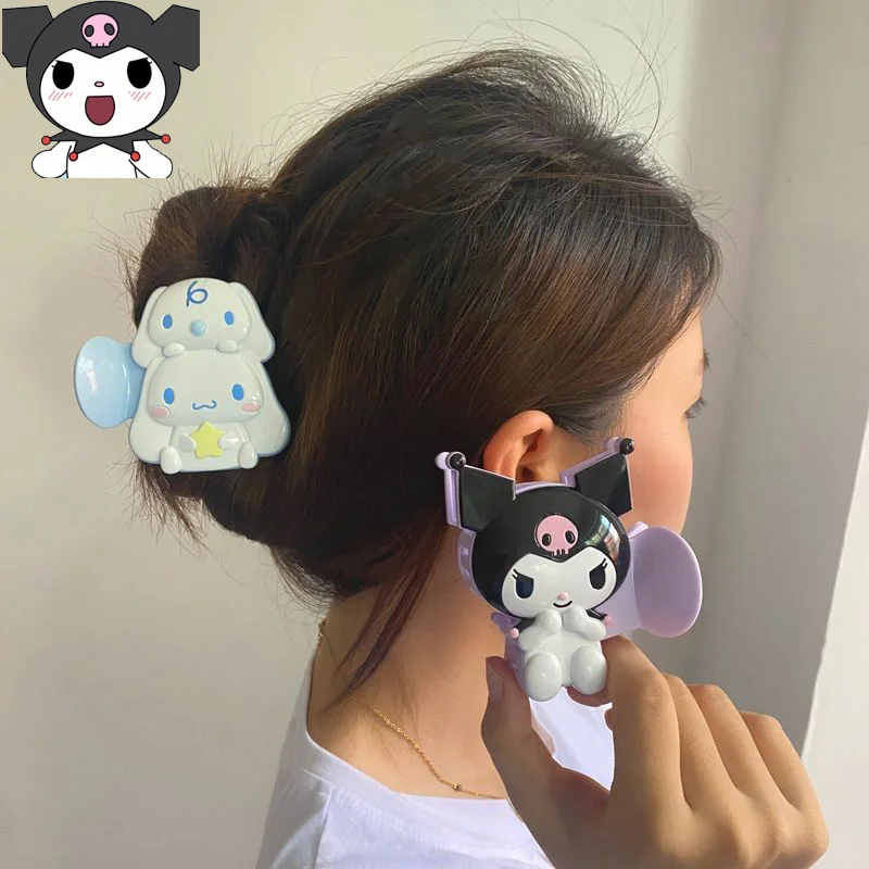 

Sanrio My Melody Cinnamoroll Hairpin Kuromi Hindbrain Spoon Coiling Hair Gripper New Pattern Kawaii Originality Series Hairpin
