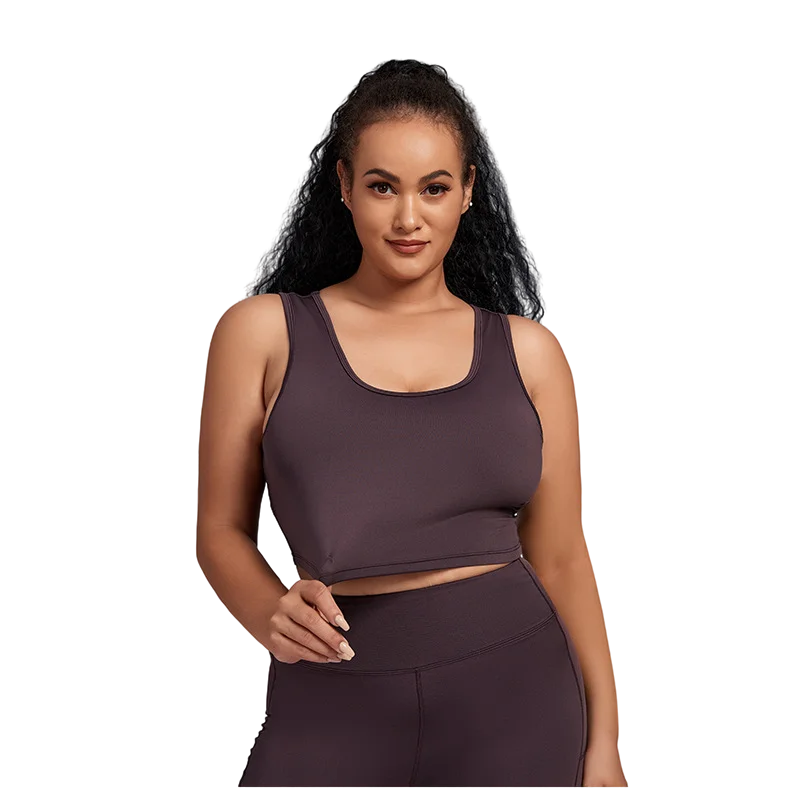 

2022 Summer 4 Way Streching Fitness Sports Bra Women Quick-drying Yoga Workout Crop Top Female Wireless Solid Gym Tanks L-4XL