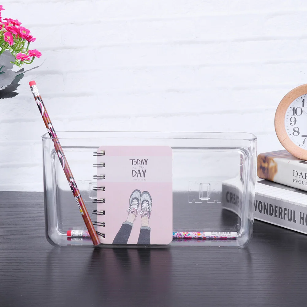 

3 Pcs Remote Control Storage Box Wall Phone Rack Cell Bracket Plastic Office Holder Adhesive Stand Support