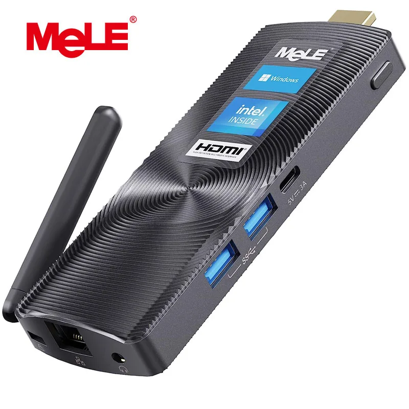 Мини-ПК MeLE без вентилятора, Windows 11, Celeron J4125, N4000, HDMI, 4K, 60 Гц