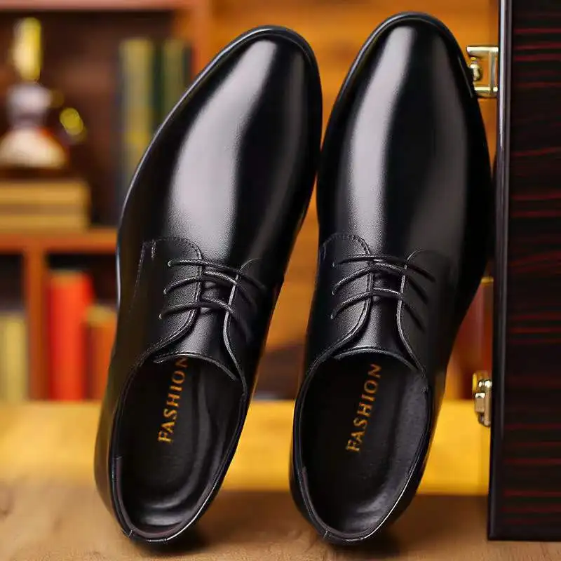 

Suit Men's Shoes Men's Groomsmen Black Groom Business Dress Casual Leather Shoes Men's Wedding Shoes