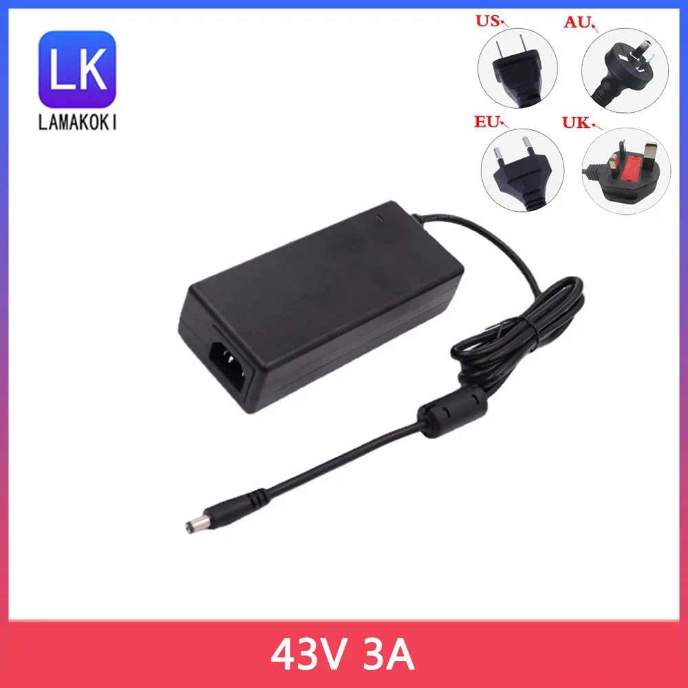 

43V 3A DC Power Adapter EU/UK/US/AU Universal 43 Volt 3 Amp 3000ma power Supply Input 100-240v 5.5x2.5mm POWER Transformer