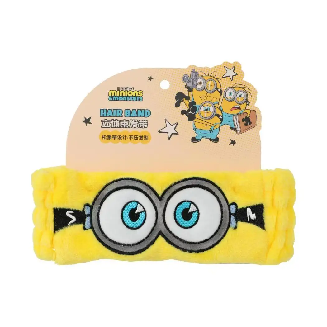Фото Универсальная повязка на голову Universal Studios Minions & Monsters 3D, милая мультяшная повязка для косплея, спортивная повязка для волос, регулируемая, подарок для фанатов №2