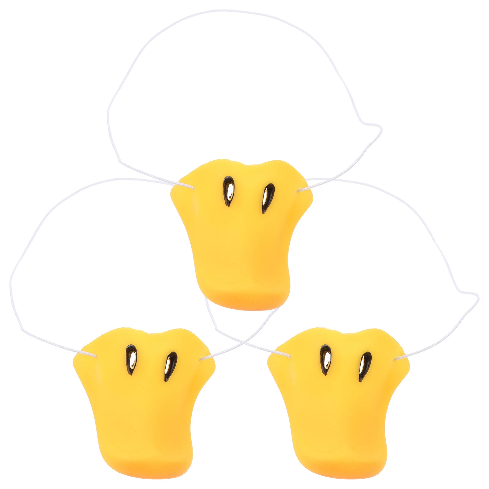 

3 Pcs Muzzle Duck Nose Cosplay Accessories Chicken Costume Vinyl Decorative Prop