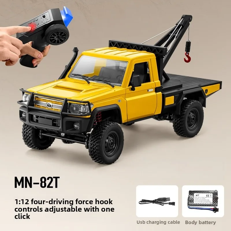 Фото MN82T RC автомобиль 1/12 4WD моделирование профессиональный альпинистский спасательный автомобиль 2,4G электрический кран с дистанционным управлением автомобиль игрушечный подарок LC79 №2