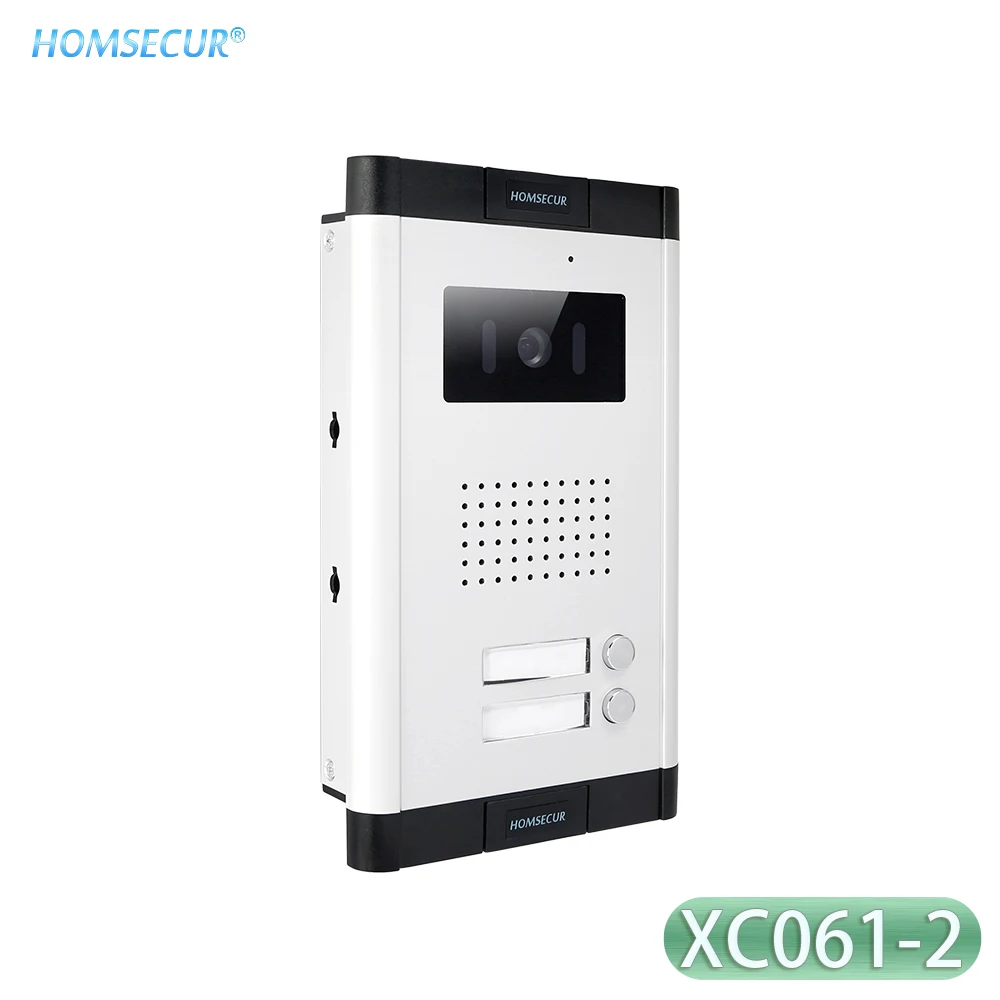 HOMSECUR XC061-2 4 Wire 700TVLine Doorbell Camera Flush Mount for HDS Series Video Door Phone Intercom System 2 Apartments