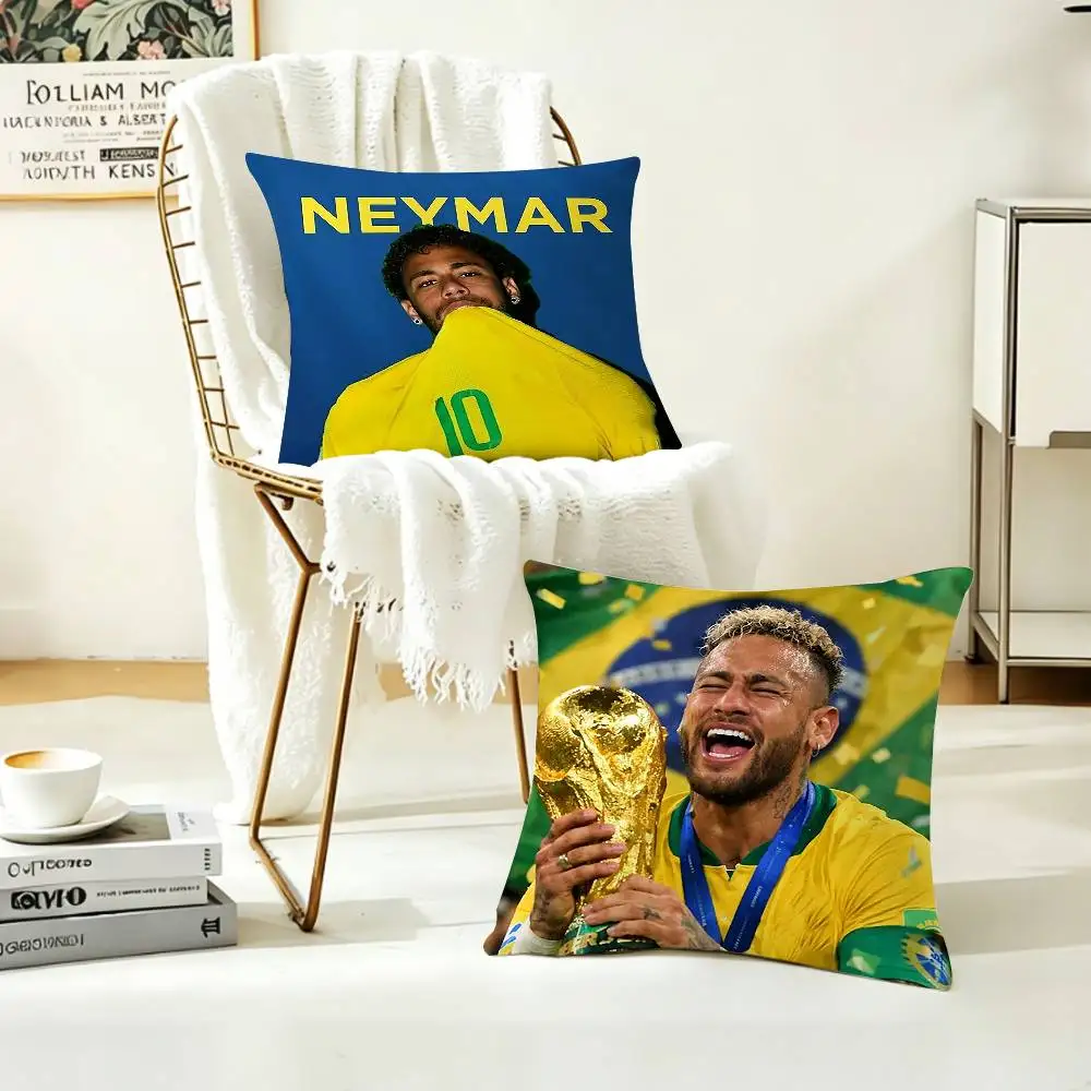 Фото Наволочка с принтом F-Footballer N-neymar J-jr для дивана в гостиной, чехол для подушки №2