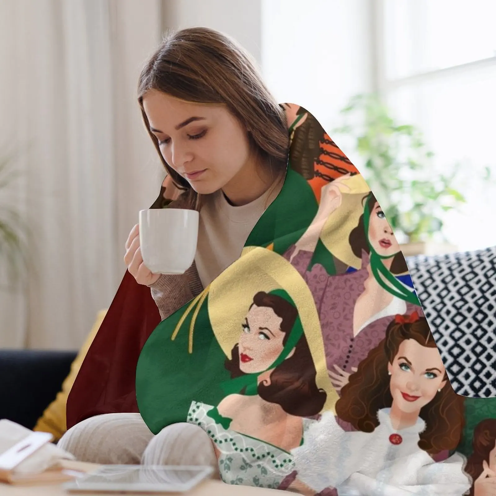 Одеяло Scarlett O'Hara тяжелое одеяло для сна косплей аниме одеяла детей