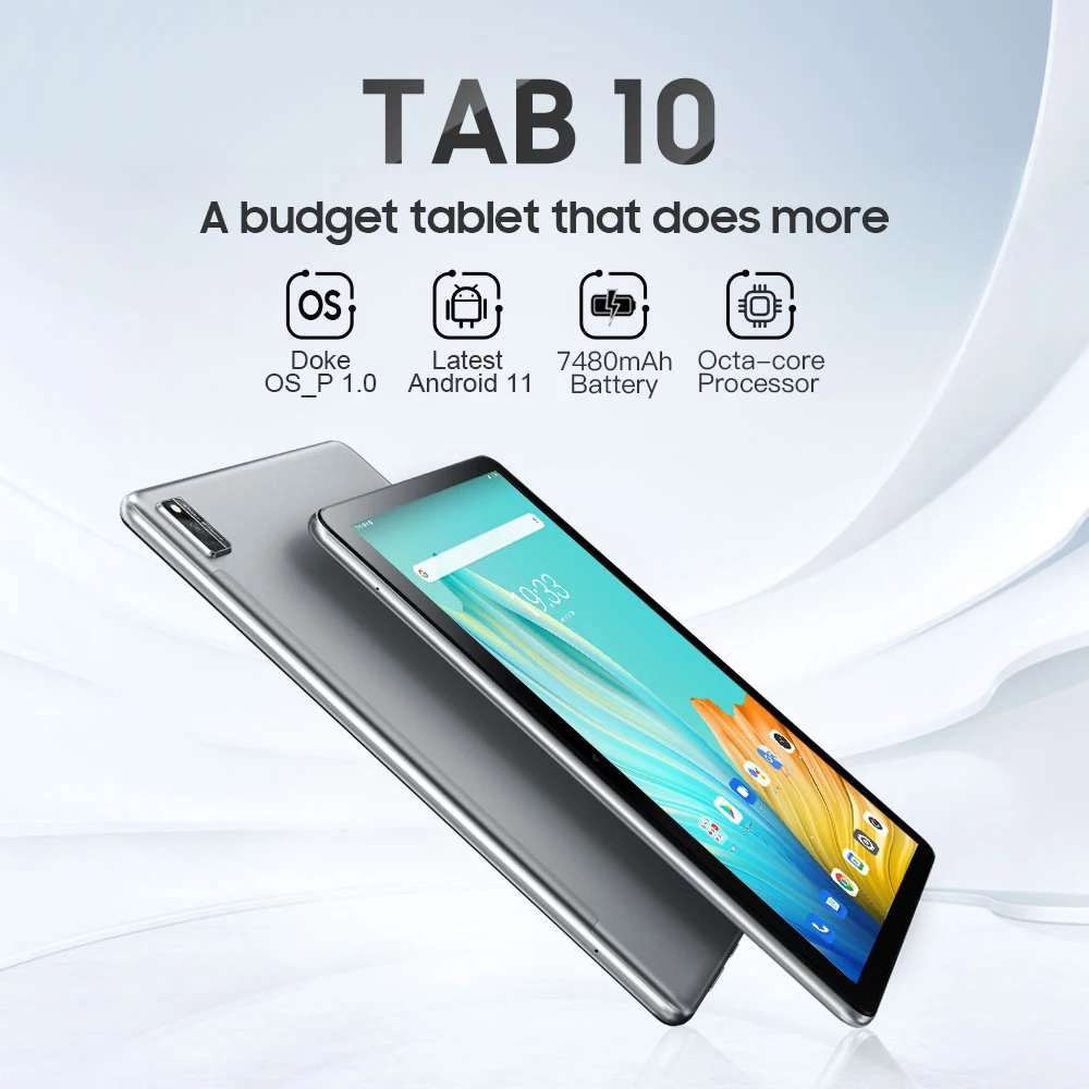 Tab 10 Blackview Tablet 10.1 Inch FHD+ Display Octa Core 4GB 64GB  Android 11 7480mAh Google Play 13MP Camera Pad 4G Network