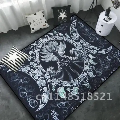 Декоративный Напольный коврик с мотивами Луны изображением алтаря или тарота