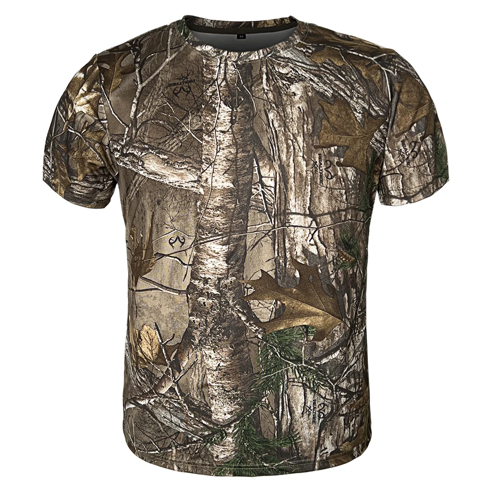 

Free Shipping Camouflage T-shirt Outdoor Quick Drying Hiking Military Tactical T-Shirts Mens Hunting CAMO Camping Shirts Clothes