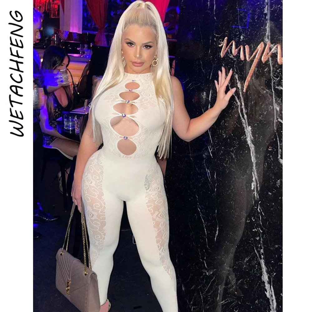 Сексуальный жаккардовый ажурный белый облегающий женский сетчатый прозрачный