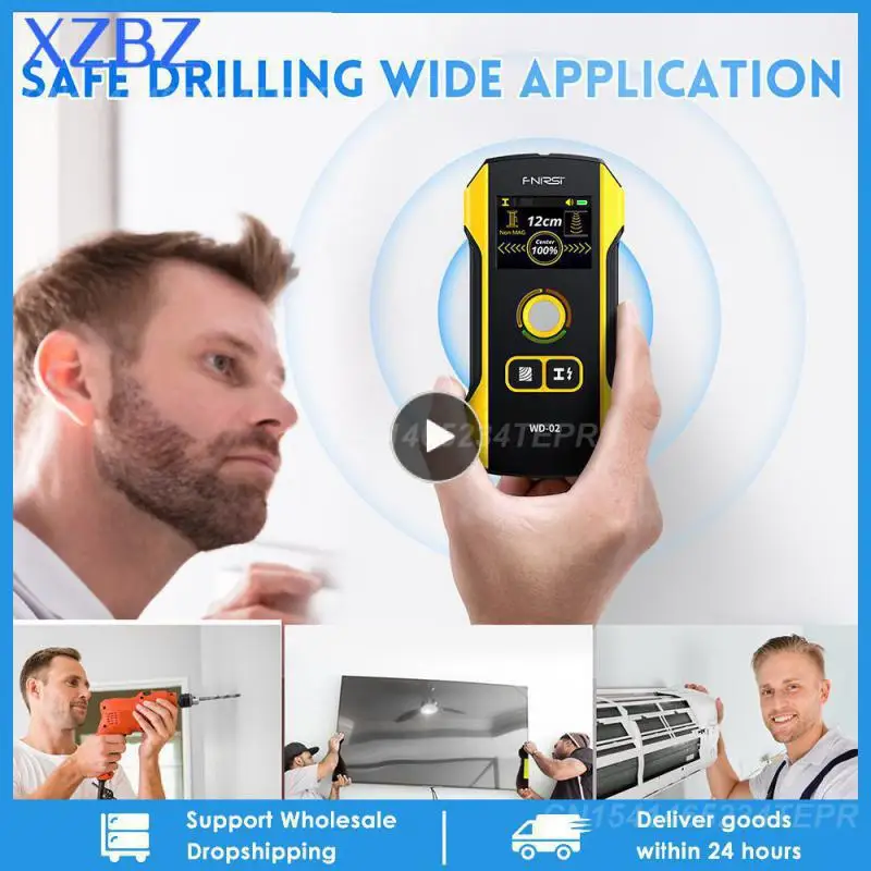 

1/2/3PCS WD-01/WD-02 Metal Detector Wall Scanner AC Live Cable Wires Metal Wood Stud Find with Positioning Hole Wall Detector