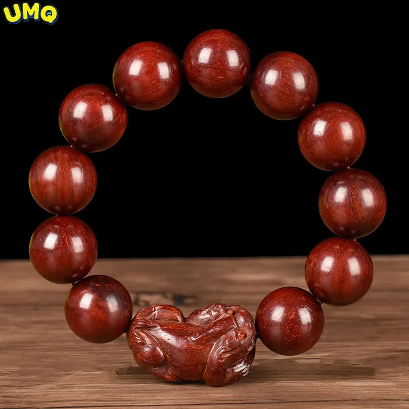 

Ручная нить из красного сандалового дерева с маленькими листьями, индийский старый материал, бусины Будды, традиционная ручная нить, для му...