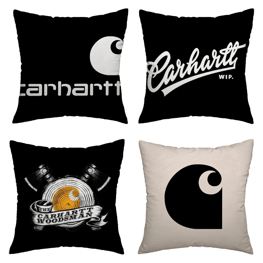 C-Carhartt Плюшевые Квадратные Чехлы Для Подушек 45x45 См Декоративные Наволочки Дивана