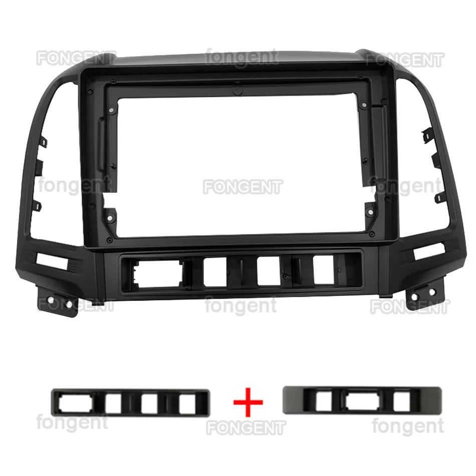 Установочный набор для автомобильной радиостанции 2DIN 9 дюймов с GPS, пластиковая фасция и кабель для HYUNDAI Santa Fe IX45 2006~2012.