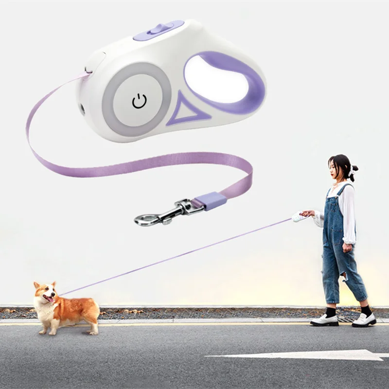 

3/5M Pet Retractable Leashes Automatic Pet Leads Traction Rope Belt Durable Adjustable Dog Walk Run Leash Lead Extending Belt