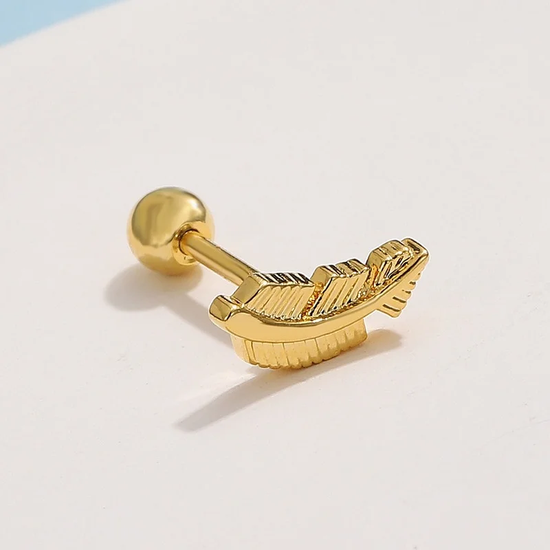 

Zircon Butterfly Stud Earrings for Women Vintage Fashion Flower Feather Heart Screw Earrings Jewelry Wholesale pendientes mujer
