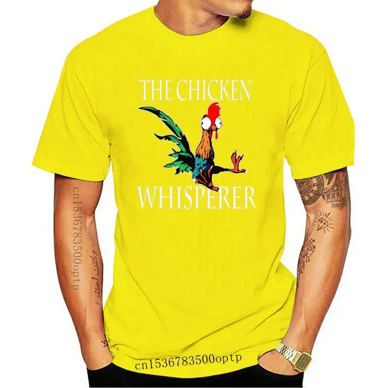

Camiseta de The Chicken Whisperer para hombre y mujer, camisa de dibujos animados Unisex, color negro y azul marino, S 6XL, a la