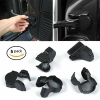 5pcs for jeep wrangler jl jt 2018 matte black interior door stopper cover trim lock stopper protector car accessories