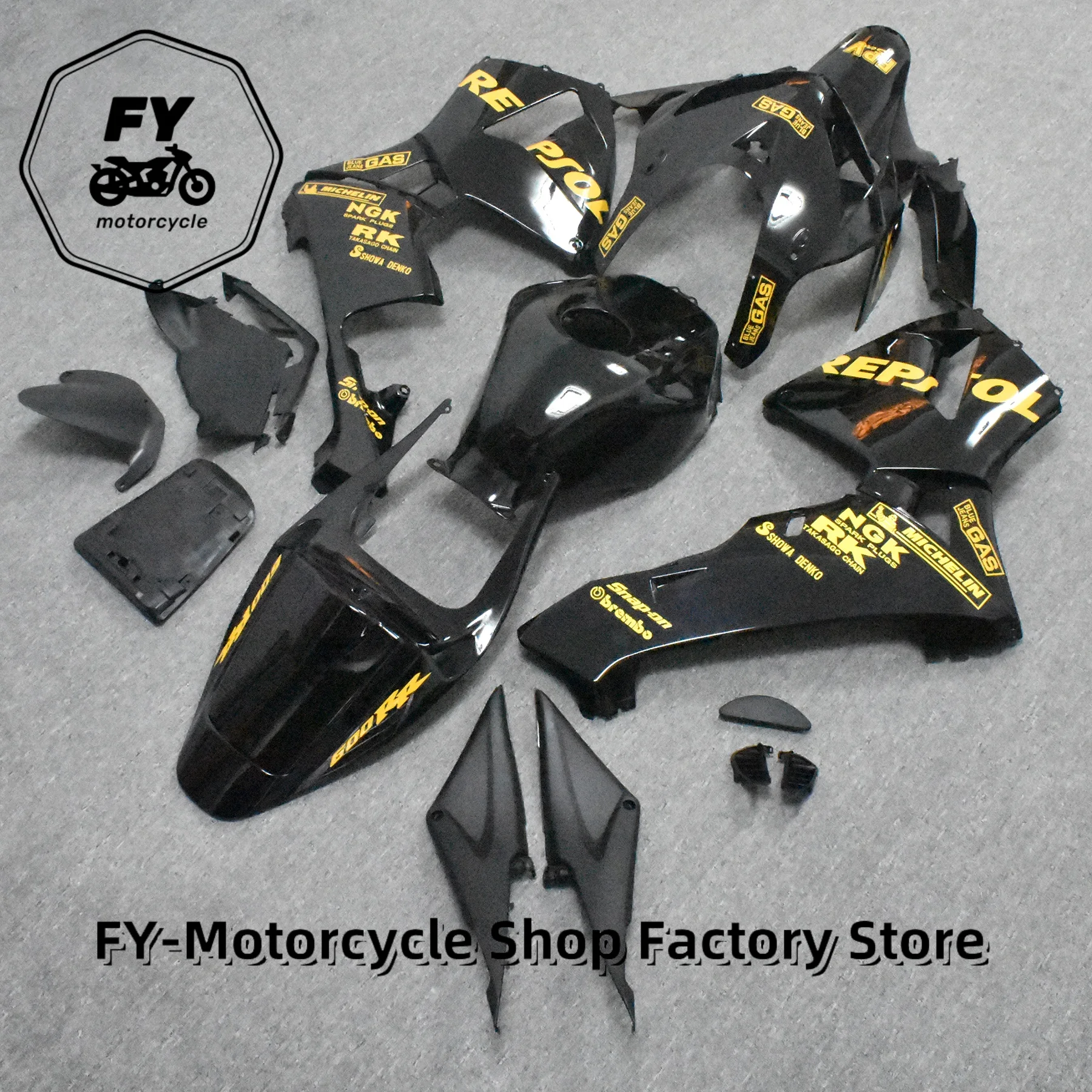 Фото Комплект обтекателей для мотоцикла Honda CBR600RR CBR600 F5 2005 2006, пластиковые обтекатели CBR 600 RR 05 06, блестящая красная оранжевая крышка корпуса №5