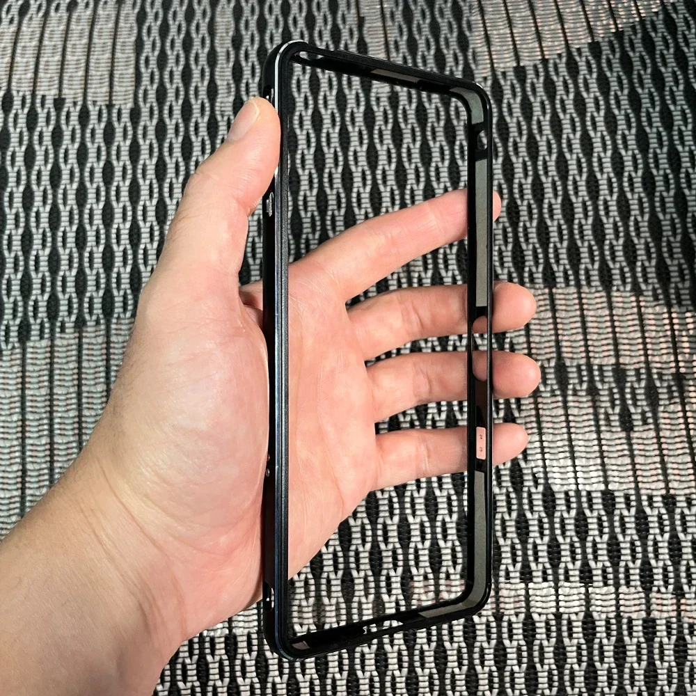 Фото Легкий металлический бампер для Sony Xperia 1 VI, ультратонкая рамка, 1 В, 5 В, 10 В, чехол с защитой от царапин + защитная крышка для объектива камеры №3