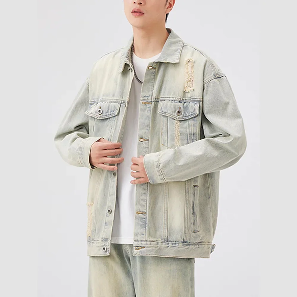 2024 Новая модная джинсовая куртка Топ в американском стиле Чувствительность