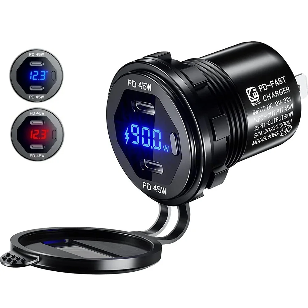 Зарядное устройство для автомобиля 90 Вт 12 В 24