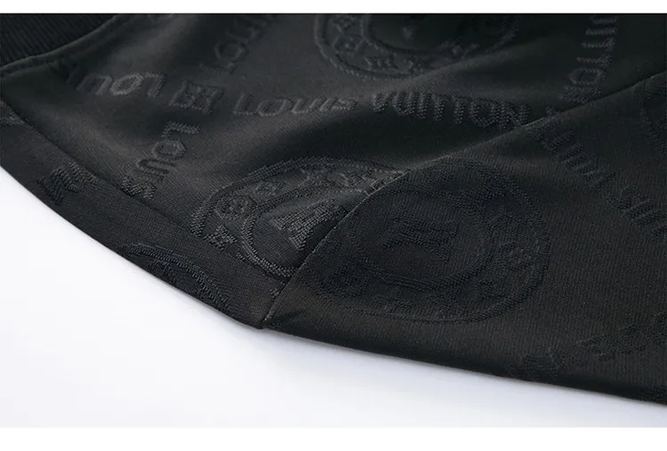 2023 Fashion Sports Men's Knitted Bottom Shirt Casual Business Men's Jacquard Round Neck Long Sleeve Pullover Men's Clothing