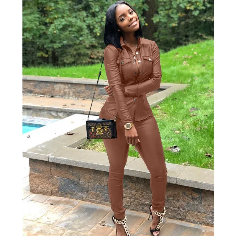 Утолщенный флисовый кардиган из искусственной кожи с длинными рукавами комплект