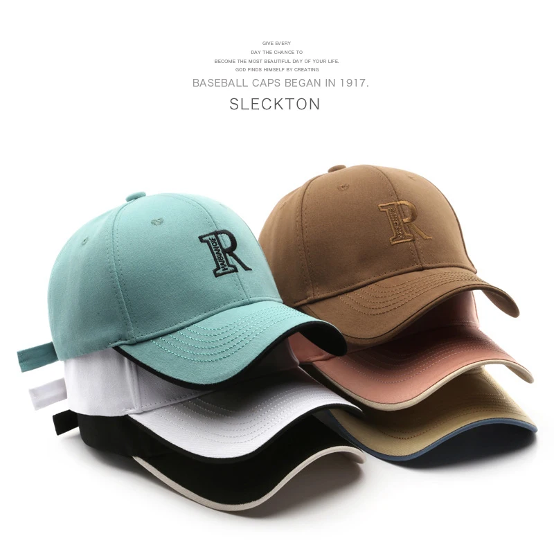 

SLECKTON модная бейсбольная кепка для мужчин и женщин с надписью R вышивка Snapback кепка Повседневная летняя солнцезащитная Кепка козырек спортивная шапка унисекс