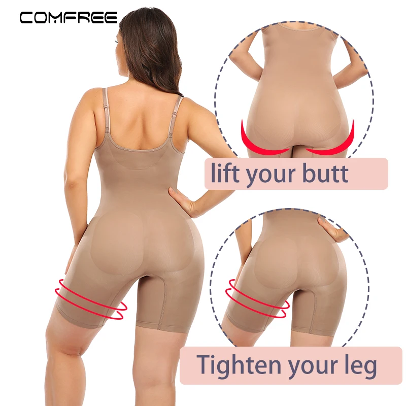 Shapewear Bodysuit for Women Tummy Control Thigh Slimmer Body Shaper Women's Binders and Shapers Underwear Corset Belly Fajas