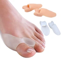 5 1pair toe straightener thumb valgus protector silicone foot fingers toe separator bunion adjuster feet pads relief foot pain
